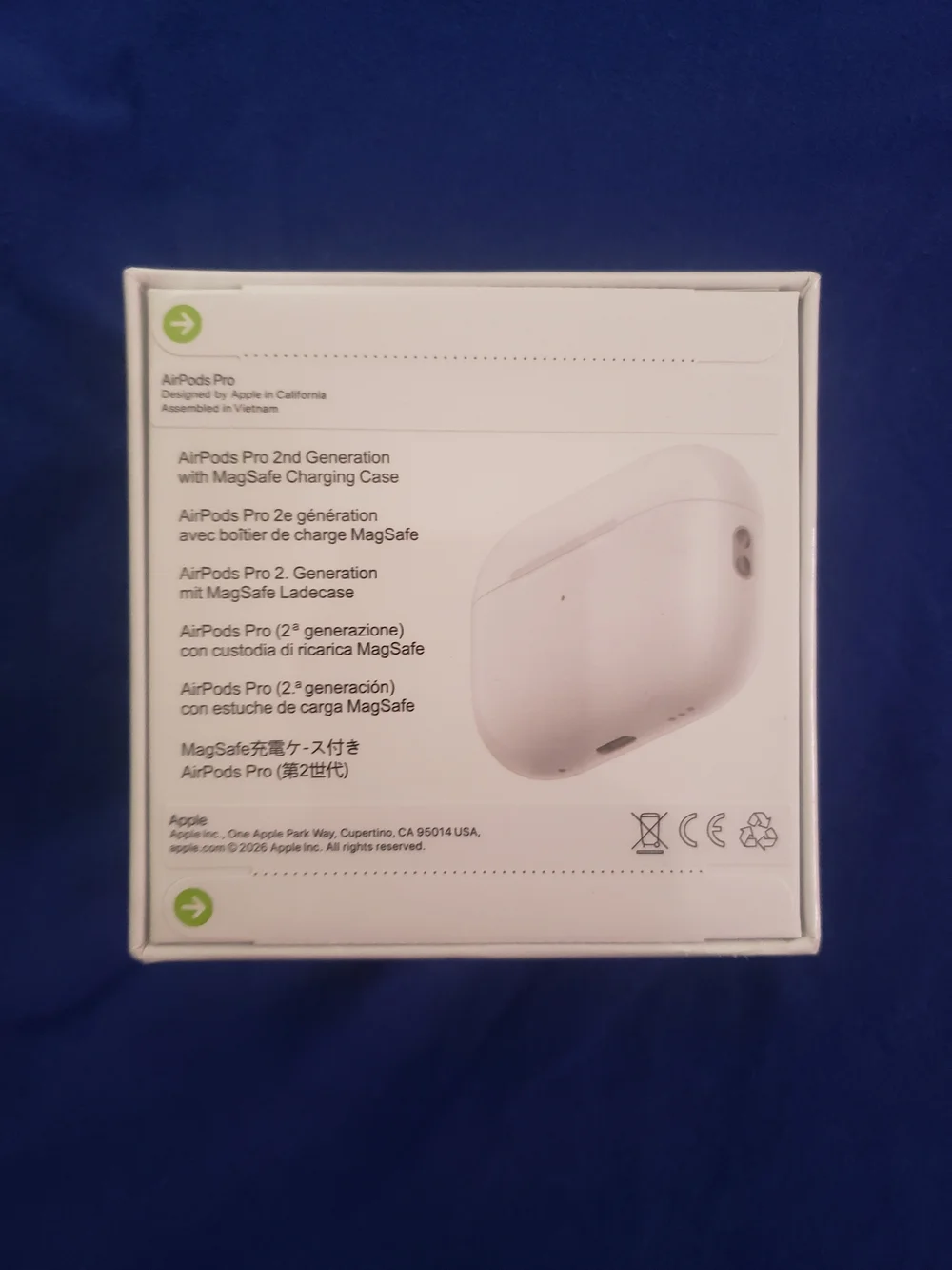 Apple AirPods Pro (2nd Generation) – MagSafe Case (USB-C)- Brand new sealed box